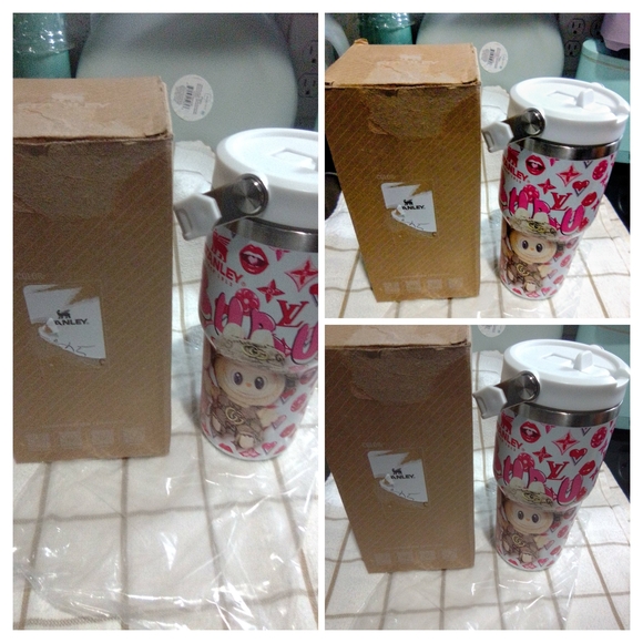 Stanley White and Red Travel Mug - Picture 4 of 8